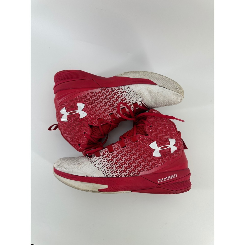 Under Armour ClutchFit Drive 3 Mens Basketball Shoes Red White 1269274-600 Sz 9